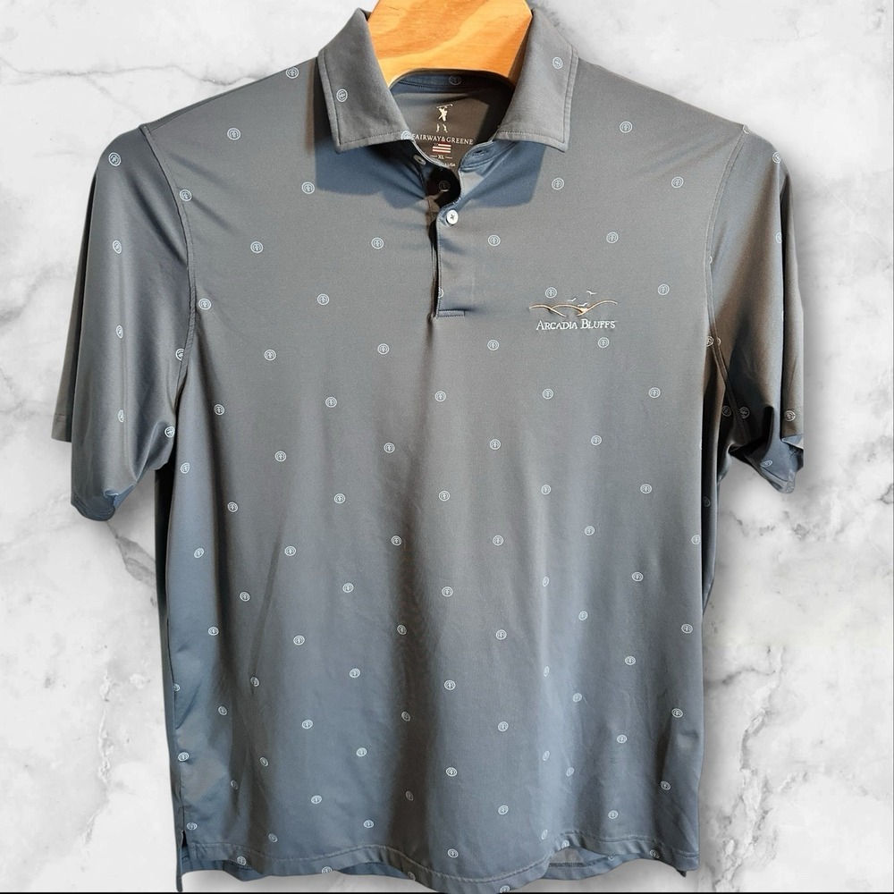 Fairway & Greene Golf Polo Shirt Mens XL Stretch Arcadia‎ Bluffs Michigan